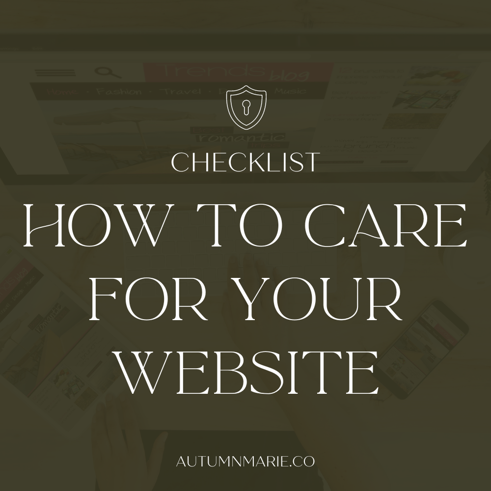 website maintenance checklist how to take care of your website free checklist website care