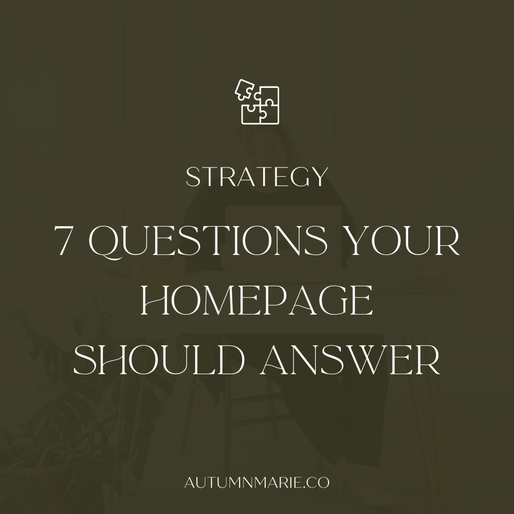7 questions your homepage should answer
